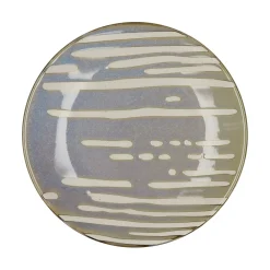 Pomax Vaisselle-ASPEN - assiette à dessert - porcelaine - DIA 22 cm - bleu glacier