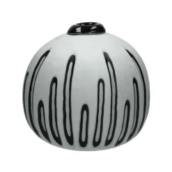 Pomax Vases-ATELJEE - vase - verre - DIA 28 x H 25 cm - gris