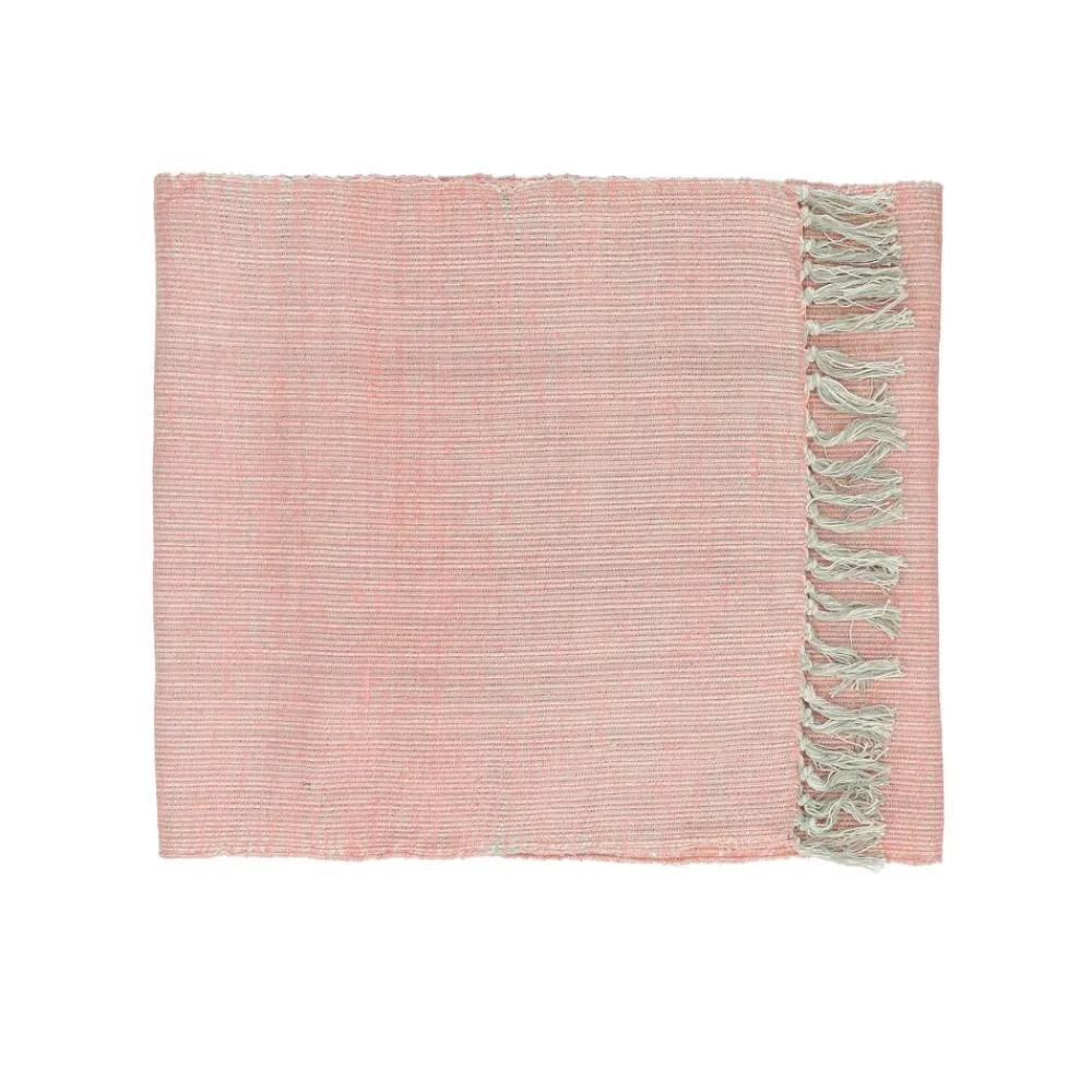 Pomax Linge De Table-AVIGNON - chemin de table - lin / viscose - L 140 x W 40 cm - rose