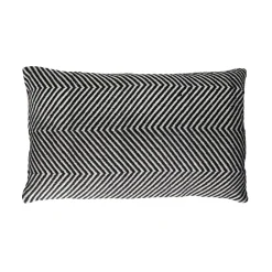 Pomax Coussins-AXUS - coussin - coton - L 50 x W 30 cm - noir/blanc