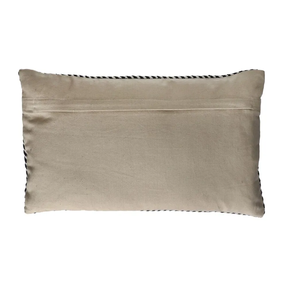 Pomax Coussins-AXUS - coussin - coton - L 50 x W 30 cm - noir/blanc