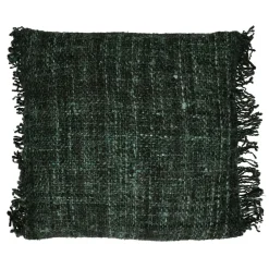 Pomax Coussins-AYALA - coussin - coton - L 45 x W 45 cm - vert forêt