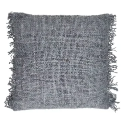 Pomax Coussins-AYALA - coussin - coton - L 45 x W 45 cm - gris bleu