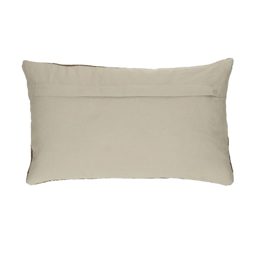 Pomax Coussins-AYALA - coussin - coton - L 50 x W 30 cm - tabac