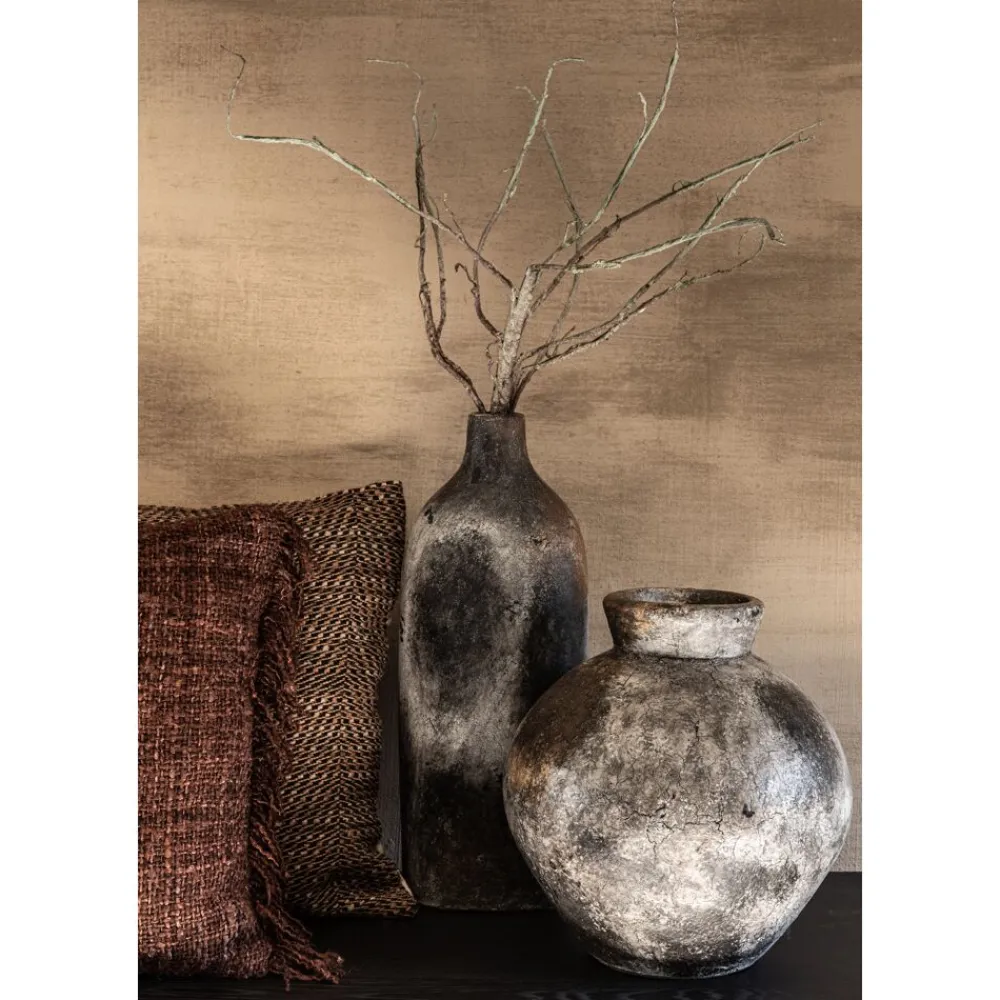 Pomax Coussins-AYALA - coussin - coton - L 45 x W 45 cm - rouille