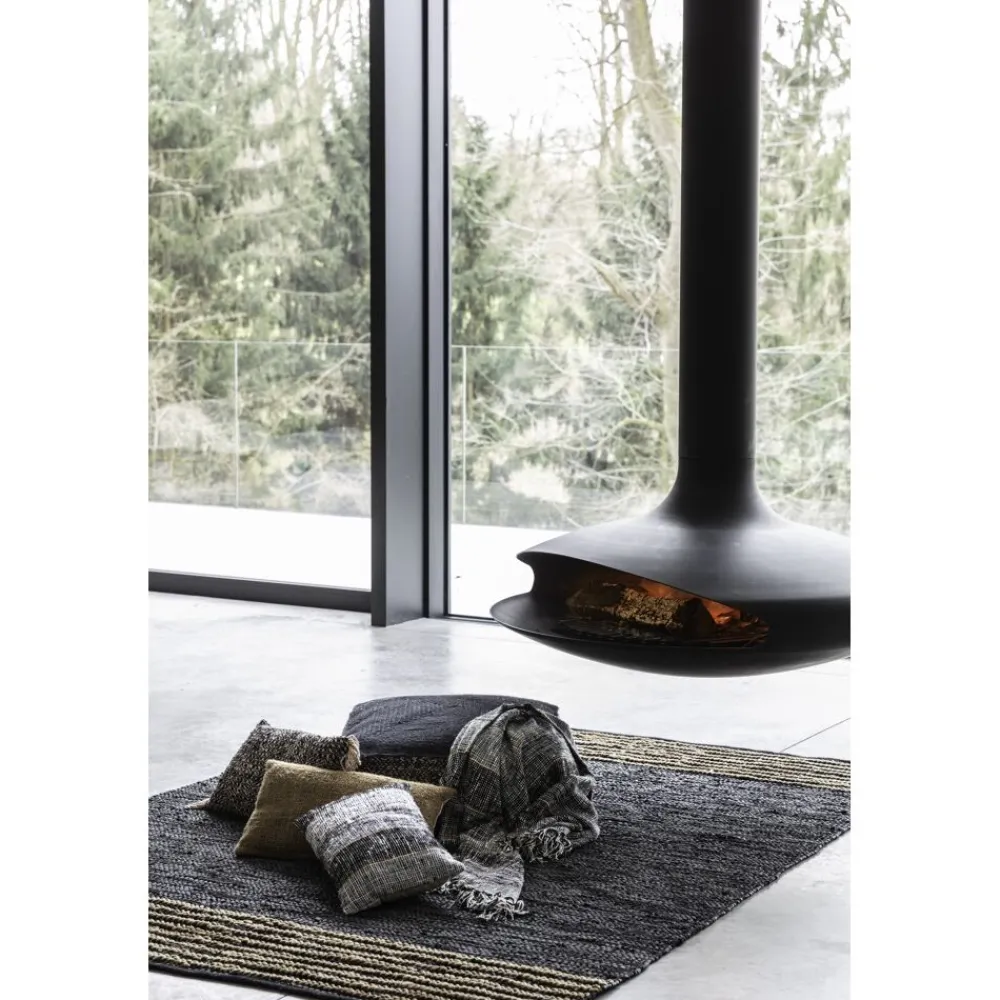 Pomax Coussins-AYALA - coussin - coton - L 50 x W 30 cm - tabac