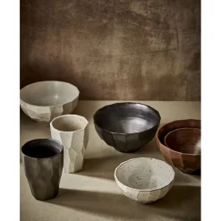 Pomax Vaisselle-BARISTA - bol à soupe - grès - DIA 15 x H 7 cm - chocolat