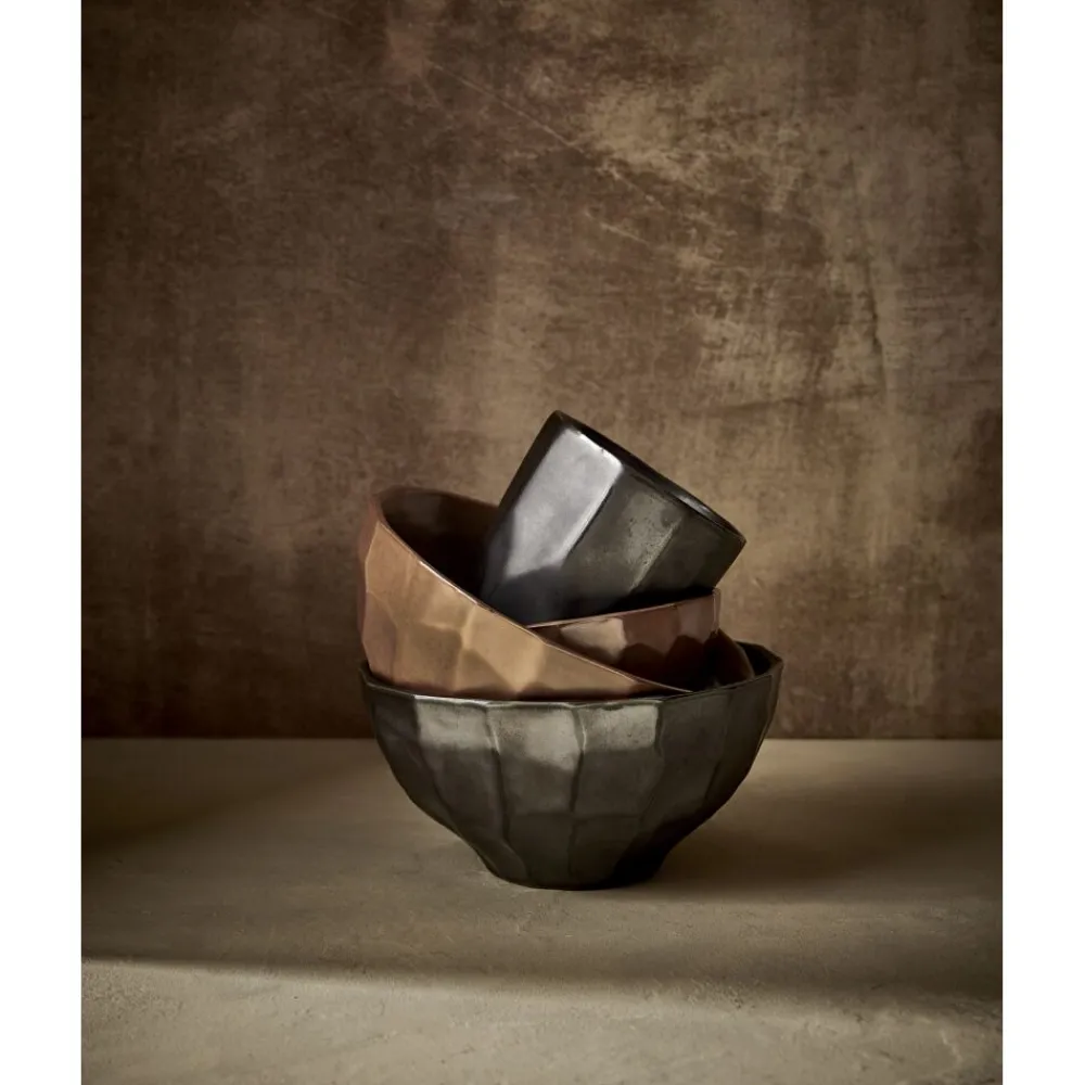 Pomax Vaisselle-BARISTA - bol à soupe - grès - DIA 15 x H 7 cm - chocolat