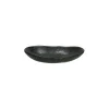 Pomax Vaisselle-BASALT - assiette ovale - grès - L 14,2 x W 9,1 x H 2,3 cm - noir