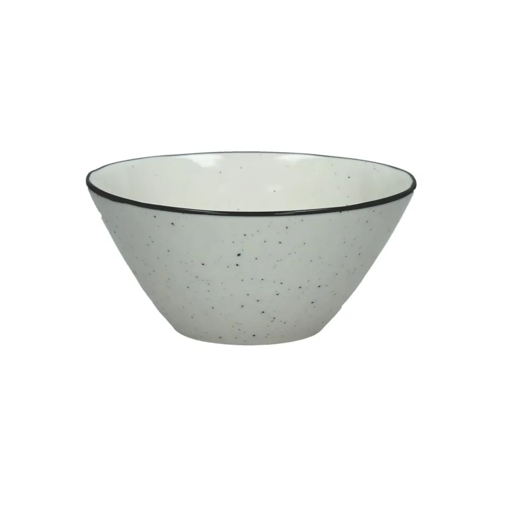 Pomax Vaisselle-BASIL - bol à céréales - porcelaine - DIA 16 x H 7,5 cm - blanc