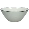 Pomax Vaisselle-BASIL - bol à pâtes - porcelaine - DIA 23 x H 9,7 cm - blanc