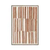 Pomax Tableau / Déco Murale-BERGAMO - toile avec cadre - lin / mdf - L 63 x W 4,3 x H 93 - terracotta