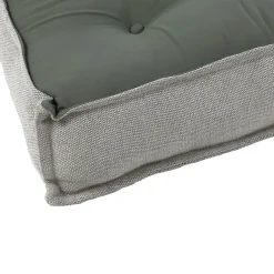 Pomax Coussins-BIRGIT - coussin pour pouf - coton - L 85 x W 85 x H 20 cm - gris clair