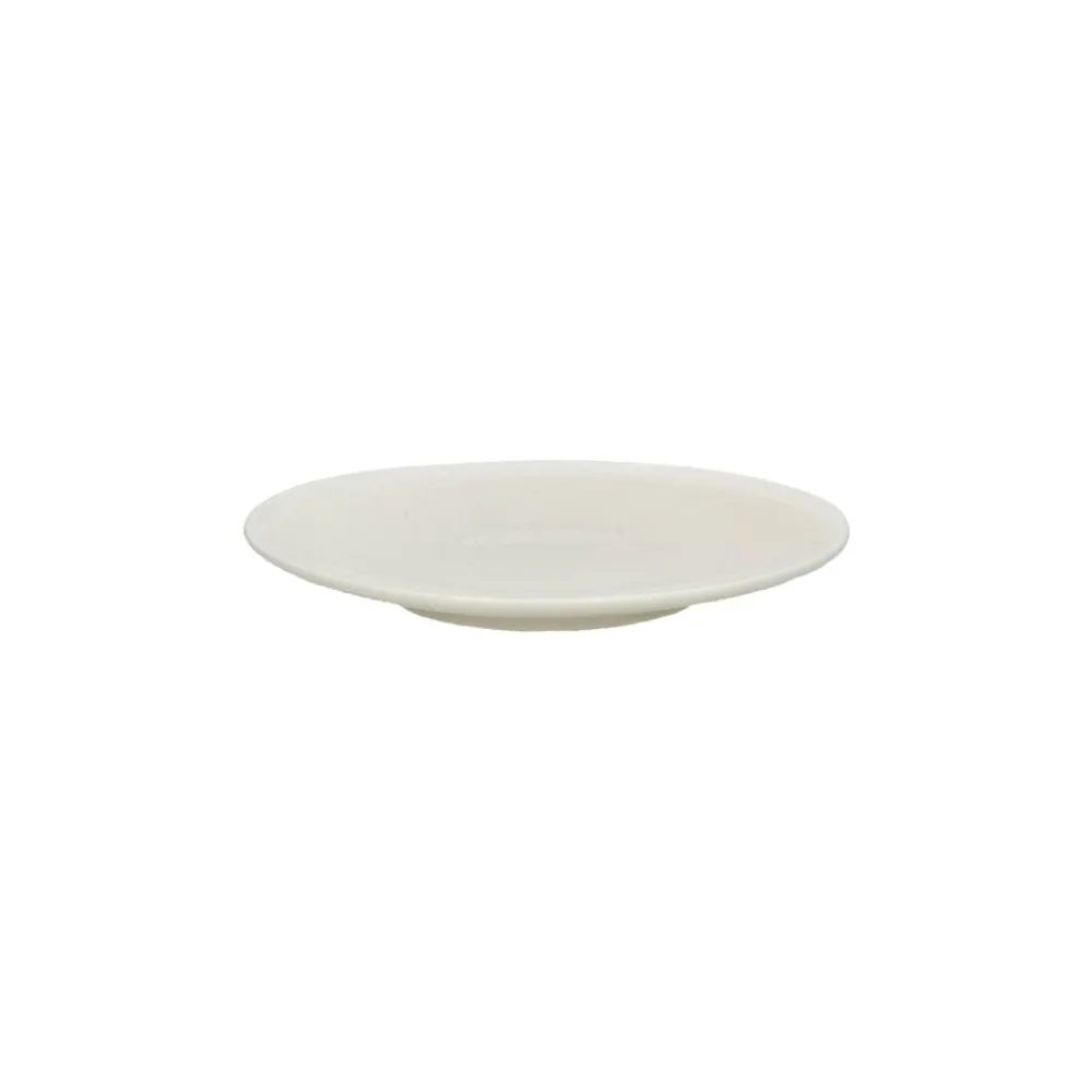 Pomax Vaisselle-BISCOTTI - assiette apéritif - porcelaine - DIA 14,6 x H 2 cm - écru