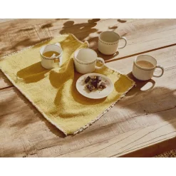 Pomax Vaisselle-BISCOTTI - assiette apéritif - porcelaine - DIA 14,6 x H 2 cm - écru