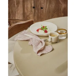 Pomax Vaisselle-BISCOTTI - blate - porcelaine - DIA 22,8 x H 4,5 cm - écru