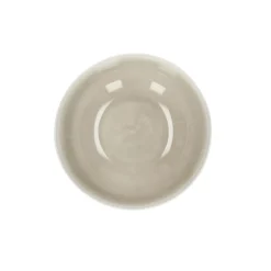 Pomax Vaisselle-BISCOTTI - bol à soupe - porcelaine - DIA 17 x H 6,3 cm - gris/beige
