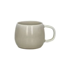 Pomax Vaisselle-BISCOTTI - mug - porcelaine - DIA 8,5 x H 8 cm - gris/beige