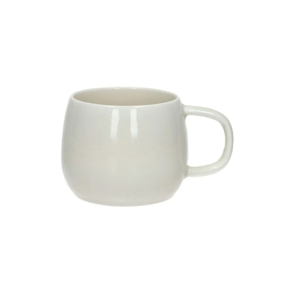Pomax Vaisselle-BISCOTTI - mug - porcelaine - DIA 8,5 x H 8 cm - écru