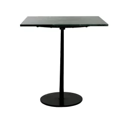 Pomax Tables-BISTRO - table à dîner - marbre / métal - L 70 x W 70 x H 76 cm - vert