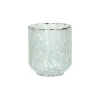 Pomax Photophores / T-lights-BIZOTTI - photophore - verre - DIA 9 x H 10 cm - blanc