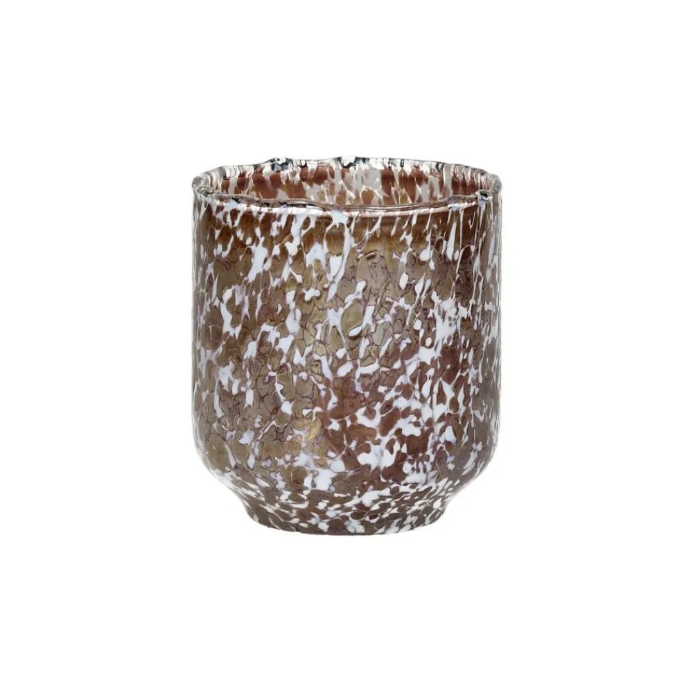 Pomax Photophores / T-lights-BIZOTTI - photophore - verre - DIA 9 x H 10 cm - lila