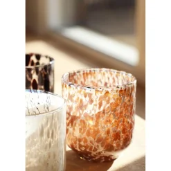 Pomax Photophores / T-lights-BIZOTTI - photophore - verre - DIA 9 x H 10 cm - blanc