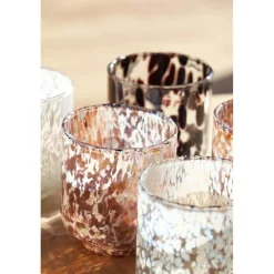 Pomax Photophores / T-lights-BIZOTTI - photophore - verre - DIA 9 x H 10 cm - lila