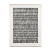 Pomax Tableau / Déco Murale-BLANCHE - toile avec cadre - bois de pin - L 90 x W 5 x H 120 cm - noir/blanc