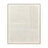 Pomax Tableau / Déco Murale-BLANCHE - toile avec cadre - bois de pin - L 80 x W 5 x H 100 cm - blanc