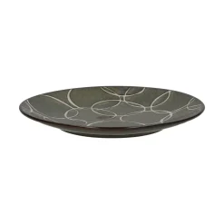 Pomax Vaisselle-BLOOM - assiette à dessert - porcelaine - DIA 22 cm - bronze