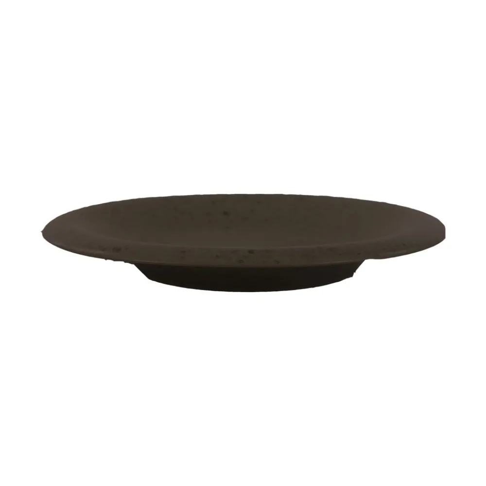 Pomax Vaisselle-BOSQUE - assiette à dessert - grès - DIA 22 x H 3 cm - brun