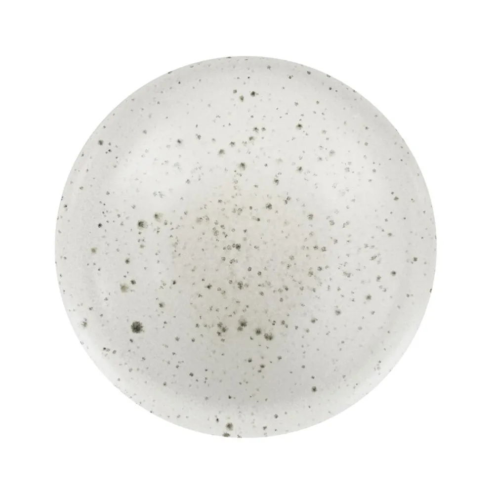 Pomax Vaisselle-BOSQUE - assiette à dessert - grès - DIA 22 x H 3 cm - blanc