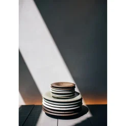 Pomax Vaisselle-BOSQUE - assiette à dessert - grès - DIA 22 x H 3 cm - brun