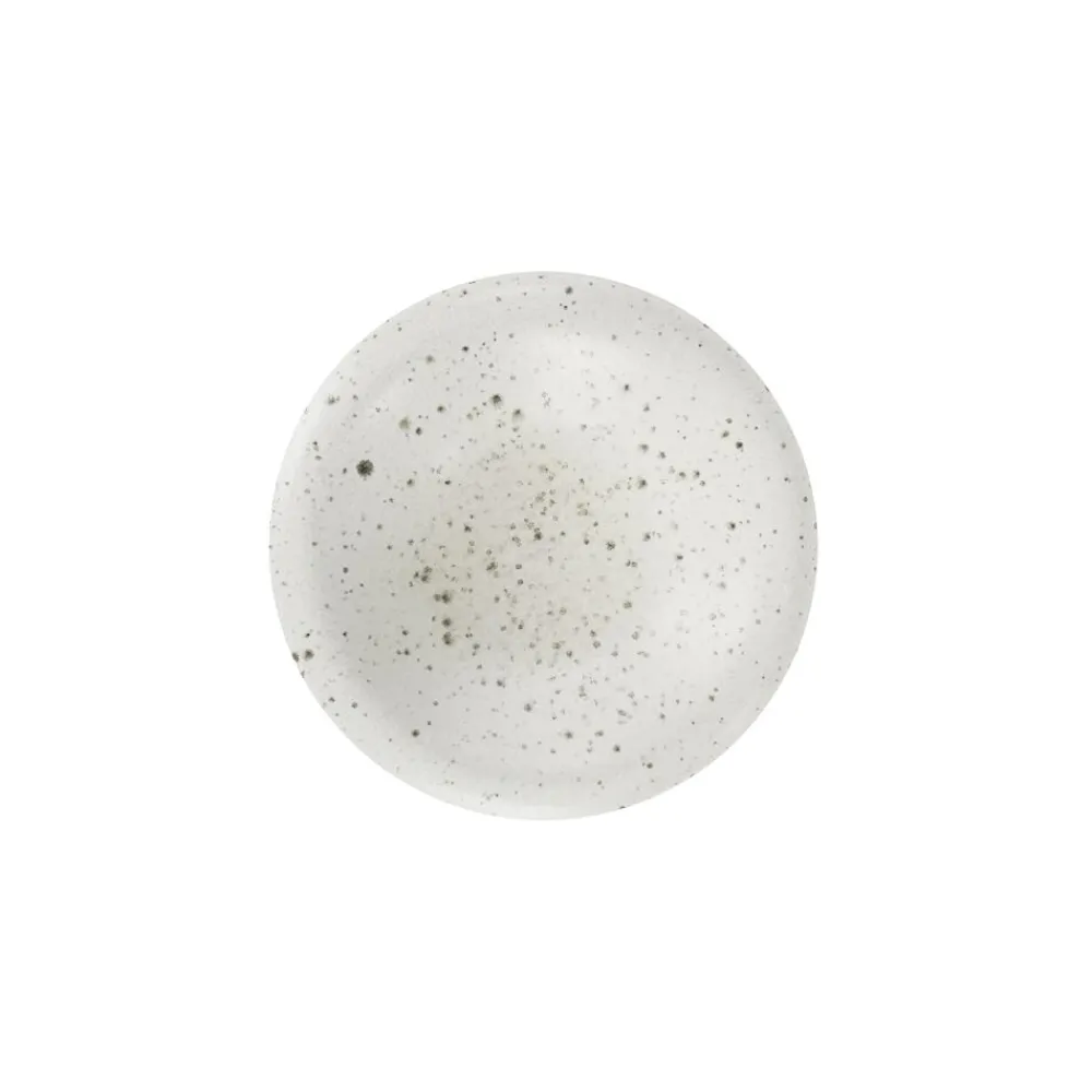 Pomax Vaisselle-BOSQUE - assiette apéritif - grès - DIA 13 x H 2 cm - blanc