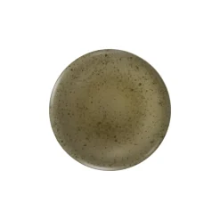 Pomax Vaisselle-BOSQUE - assiette apéritif - grès - DIA 13 x H 2 cm - olive