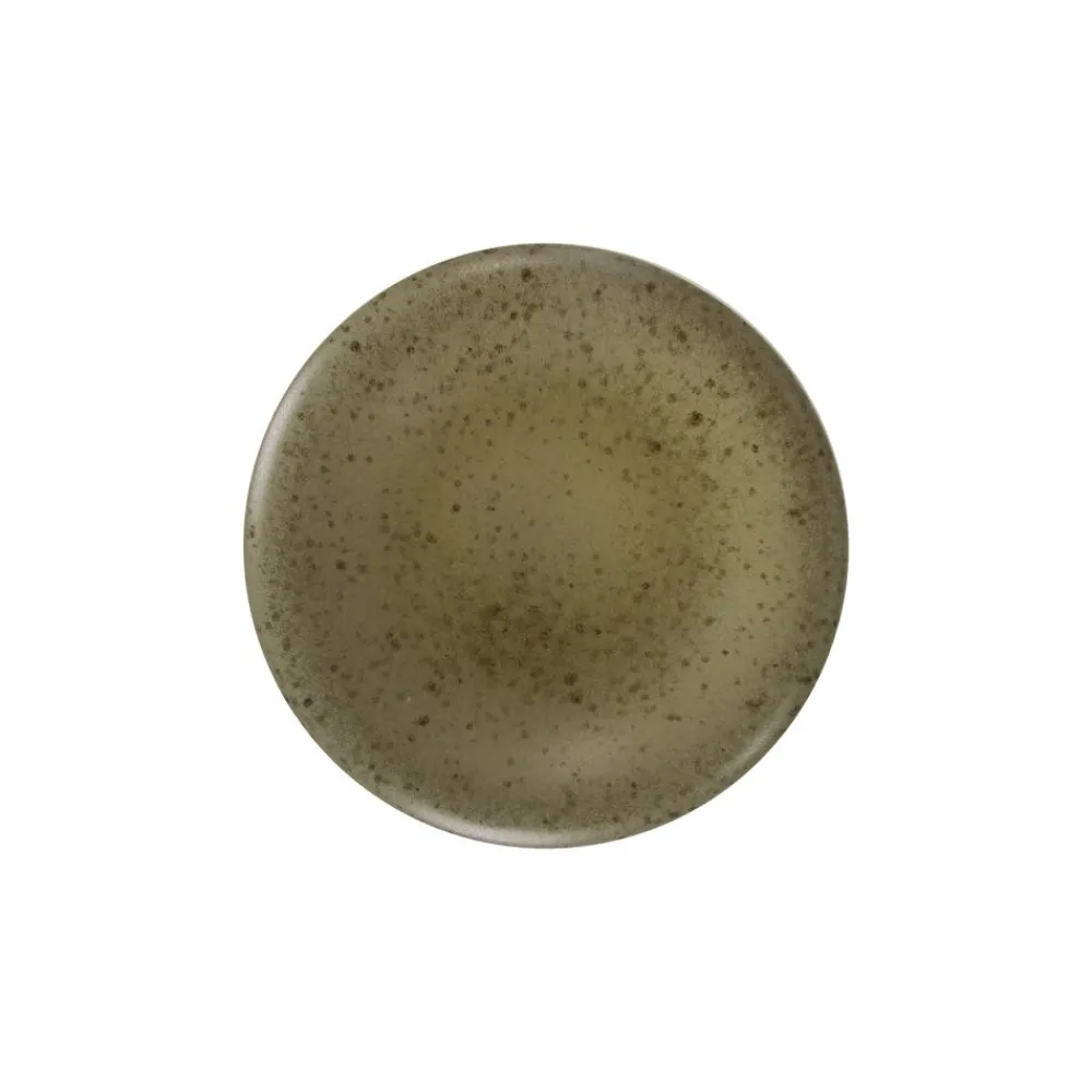 Pomax Vaisselle-BOSQUE - assiette apéritif - grès - DIA 13 x H 2 cm - olive