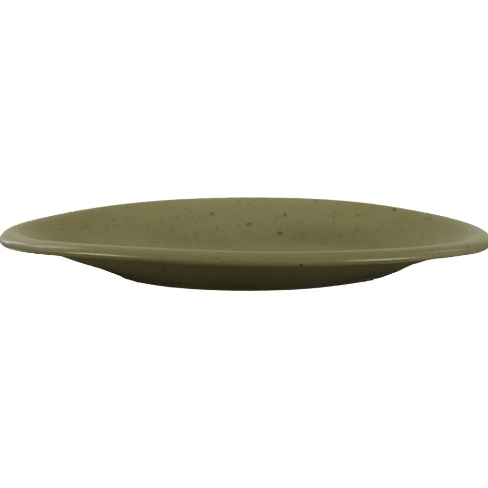 Pomax Vaisselle-BOSQUE - assiette de présentation - grès - L 40 x W 27 x H 4 cm - olive