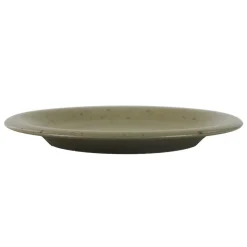 Pomax Vaisselle-BOSQUE - assiette plate - grès - DIA 28 x H 3 cm - olive