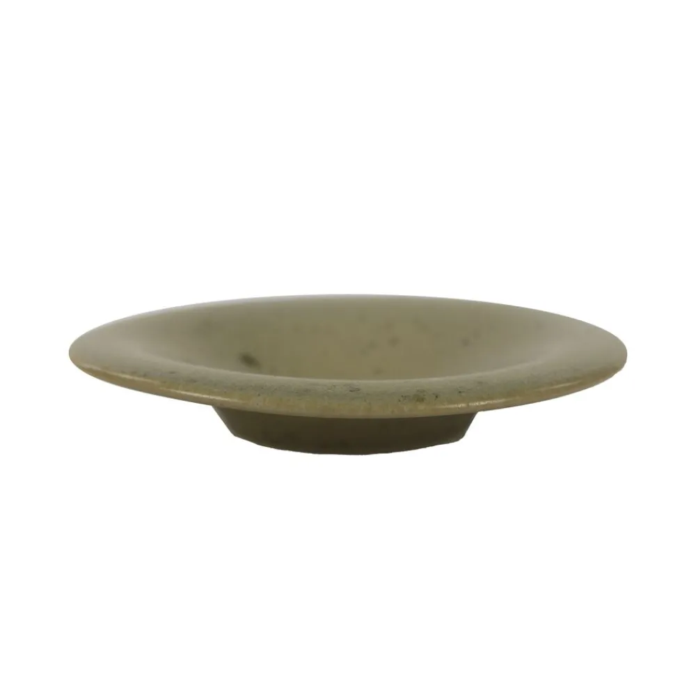 Pomax Vaisselle-BOSQUE - bol à pâtes/soup - grès - DIA 20 x H 5 cm - olive