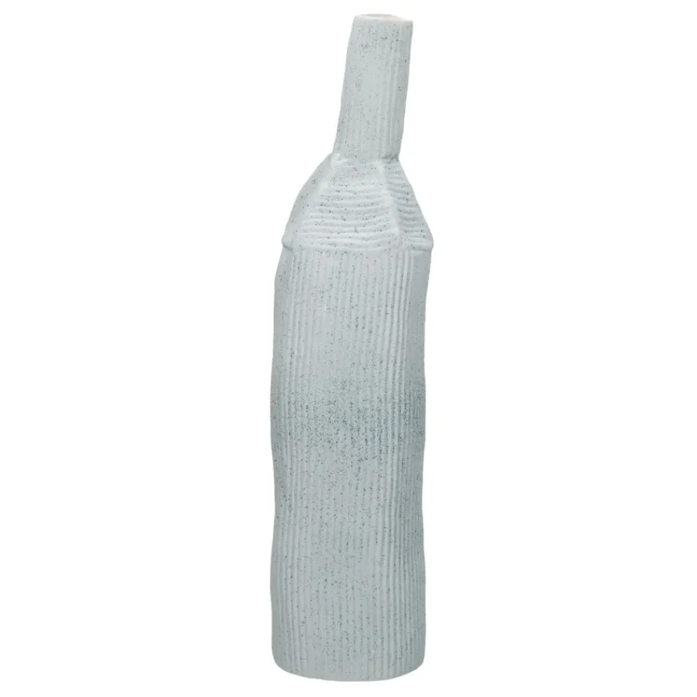 Pomax Vases-BOTELLIA - vase - faïence - DIA 11 x H 45 cm - gris clair