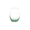 Pomax Verres-BUBBLE - verre à eau - verre - DIA 8,2 x H 11 cm - vert pâle