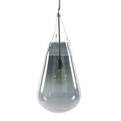 Pomax Suspensions-BULLIA - suspension - verre / métal - DIA 30 x H 69 cm - fumé