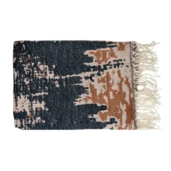 Pomax Plaids-BURRASCA - plaid - acrylique / polyester - L 150 x W 125 cm - noir
