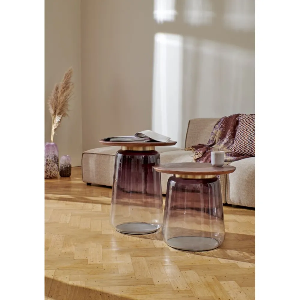 Pomax Plaids-BURRASCA - plaid - acrylique / polyester - L 160 x W 160 cm - figue