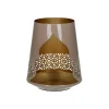 Pomax Photophores / T-lights-CADIZ - photophore - métal - DIA 16,5 x H 19 cm - rose