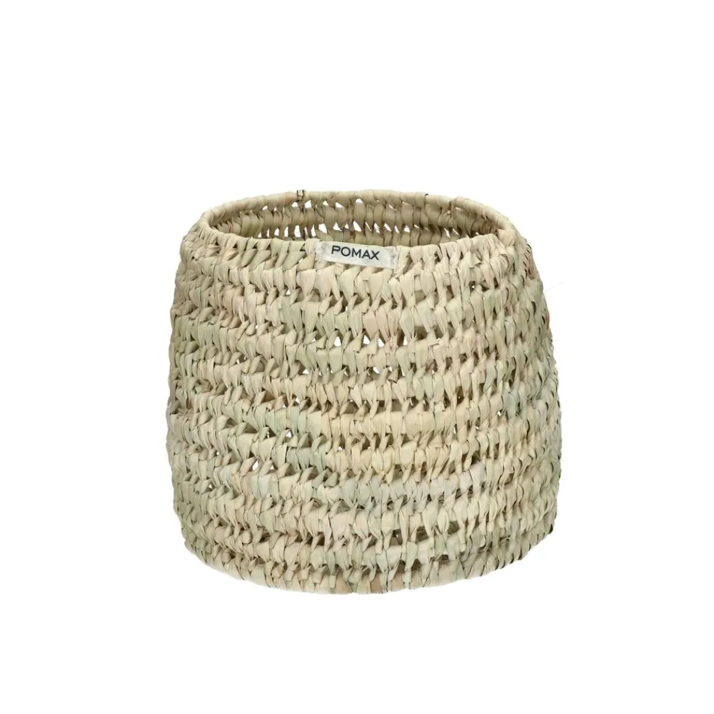 Pomax Bols & Paniers-CAMPO - set/3 paniers - palmier - DIA 20/25/30 x H 20/25/30 cm - naturel