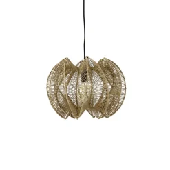 Pomax Suspensions-CANCUN - lampe suspendue - corde / papier - DIA 44 x H 32 cm - naturel
