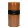 Pomax Bougies-CANDLE - bougie - cire de paraffine - DIA 10 x H 20 cm - rouille