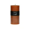 Pomax Bougies-CANDLE - bougie - cire de paraffine - DIA 7 x H 14 cm - rouille